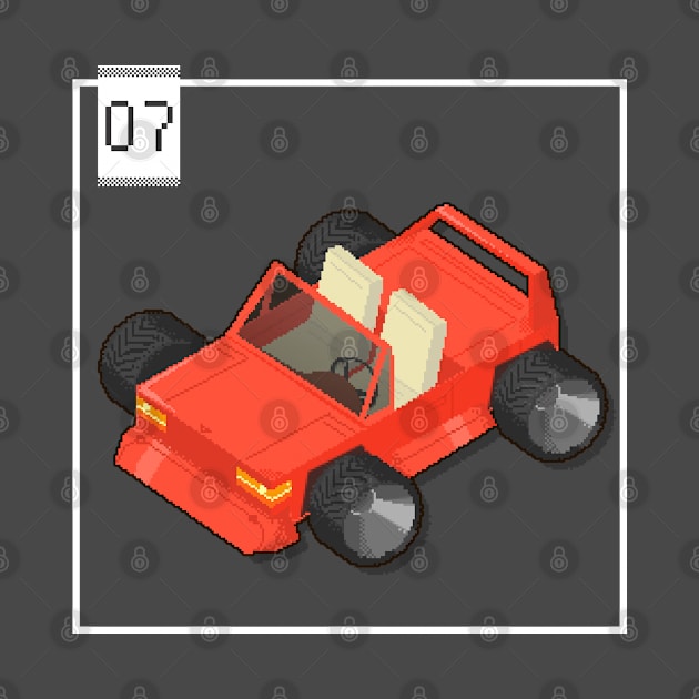 07 - Pixel Cars - Little Red by Kenox