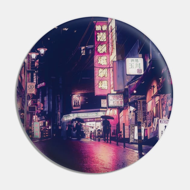 Tokyo Streets #2 (Anime Style) Pin by World Wonder