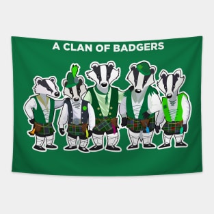 A Clan of Badgers Tapestry