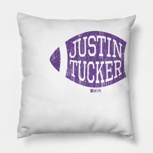 Justin Tucker Baltimore Football Pillow