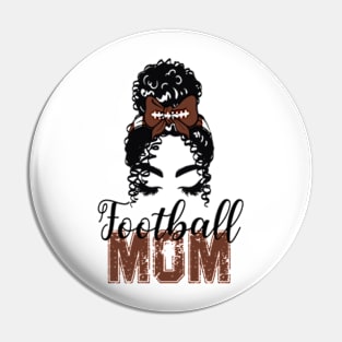 Bleached Leopard Football Mom Pin