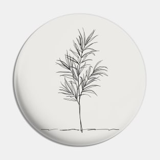 Minimalist Tree Branch Art Pin