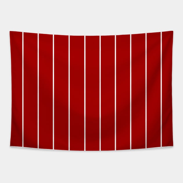 Liverpool stripes 82 Tapestry by Confusion101