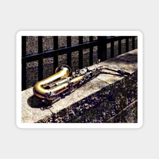 Saxophone on Wall Magnet