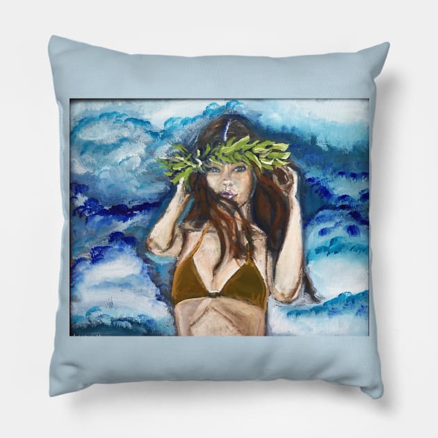 Haku Princess Pillow by Nik Inked Art