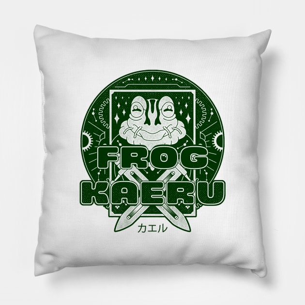 Frog Emblem Pillow by Lagelantee