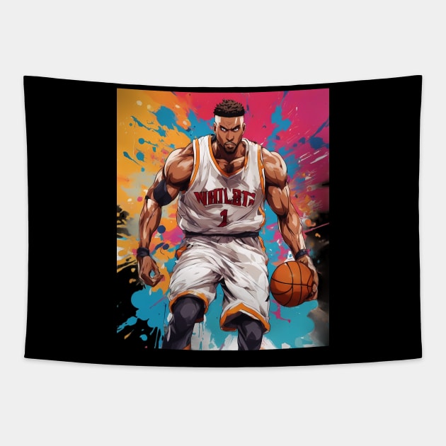 basketball shoe Tapestry by animegirlnft