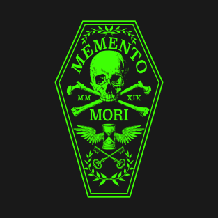 Memento Mori in Green T-Shirt