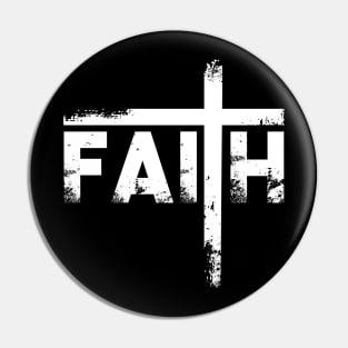 Faith Typograph Lettering Quote Pin