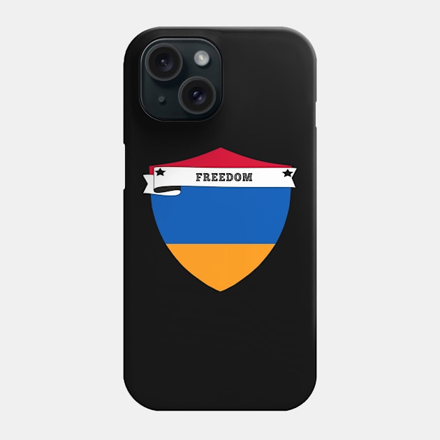 ARMENIA FREEDOM, ARMENIA COUNTRY SHIELD, MINIMALIST ARMENIA FLAG, I LOVE ARMENIA , BORN IN ARMENIA Phone Case by Just Simple and Awesome