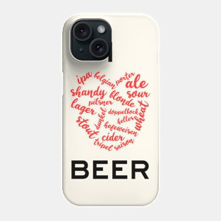 I Love Beer Phone Case