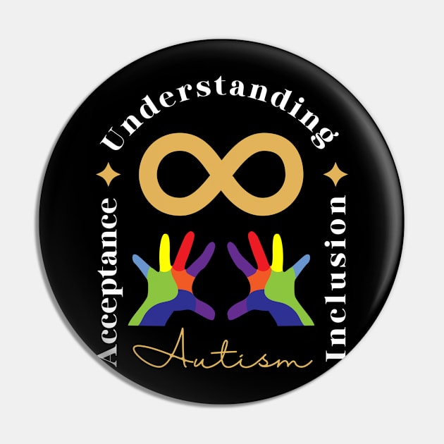 Autism Awareness Pin by Fj Greetings