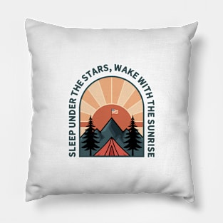 Simple Sunrise Camping Pillow