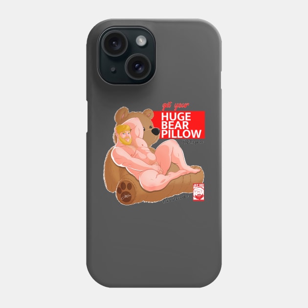 Huge bear pillow Phone Case by JayGeeArt