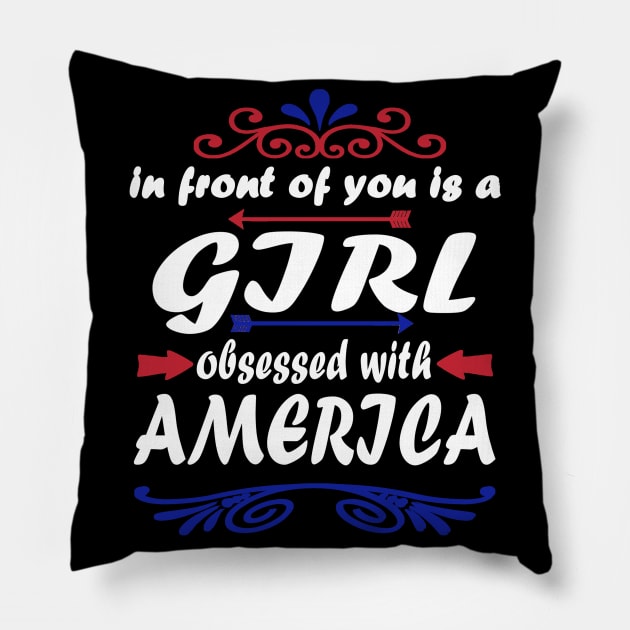 4th of July America Independence Day Freedom Pillow by FindYourFavouriteDesign