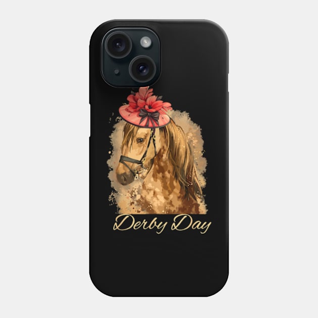 Funny Horse Derby Party Blue Phone Case by Riyansa