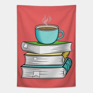 Books And Coffee Tapestry