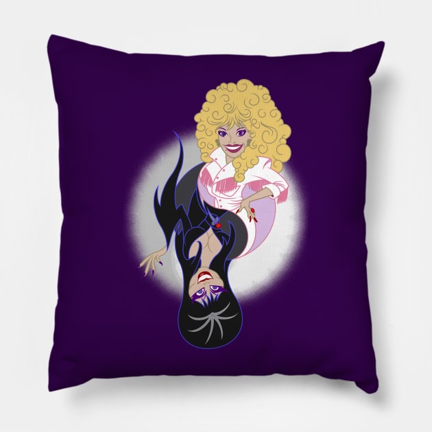 Yin Yang Dolly and Elvira Pillow by StudioPM71