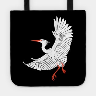 Graceful Crane flying Tote