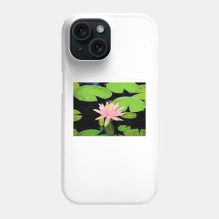 Blue Dragonfly On Pink Flower Phone Case