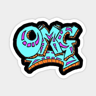 graffiti OMG 1 by LowEndgraphics Magnet