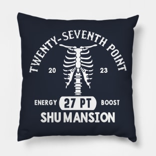 Twenty-Seventh Point Anatomy v1 white Pillow