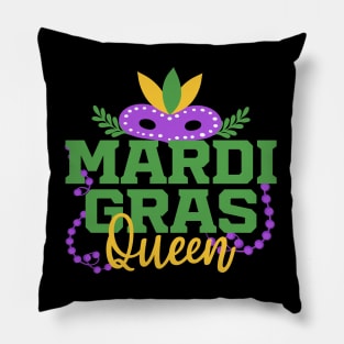 Mardi Gras Queen Funny Mardi Gras Carnival Parade Costume Party For Her Pillow