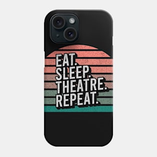 Vintage Retro Quote Eat Sleep Repaet Inspiration Phone Case