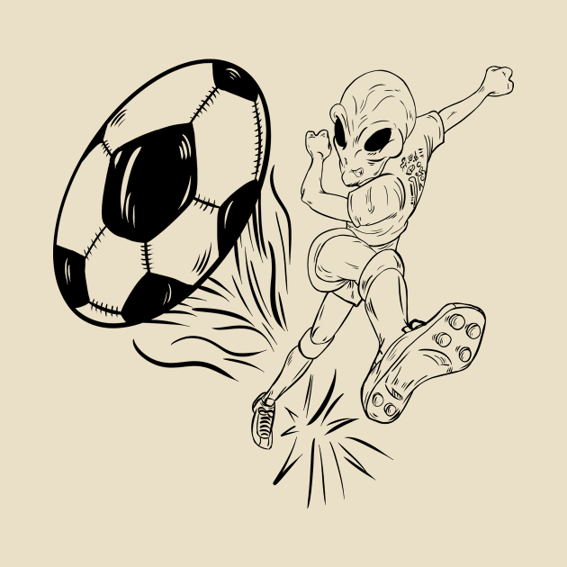 Alien Soccer by miadrawing