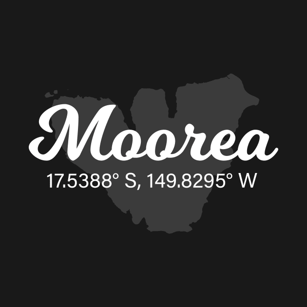 Moorea Coordinates Tourist Vacation by BlueTodyArt