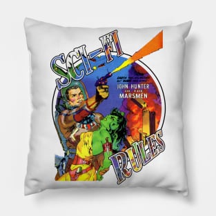 Vintage Sci-Fi Rules Tee Pillow