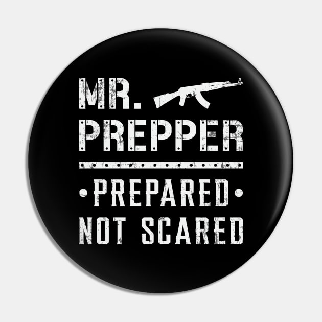 Prepper Doomsday Survival Prepping Virus Gift Pin by T-Shirt.CONCEPTS