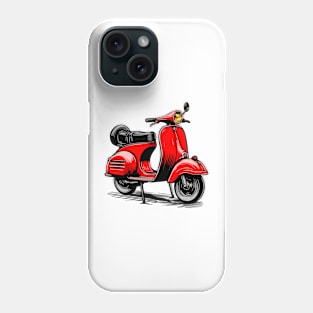 Scooter (red) Phone Case