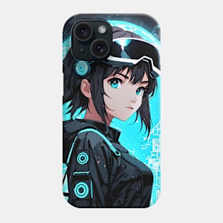 Anime Girl in the Metaverse Phone Case