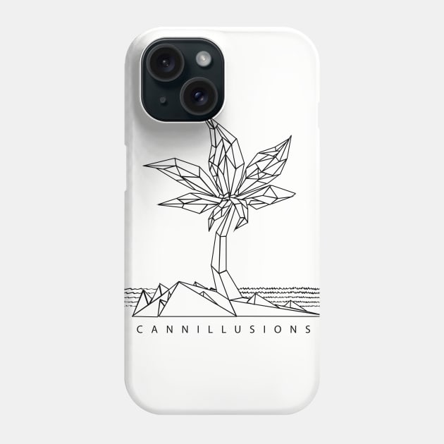 Peace Tree Black Phone Case by Cannillusions