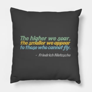 Inspirational Friedrich Nietzsche Quote Pillow