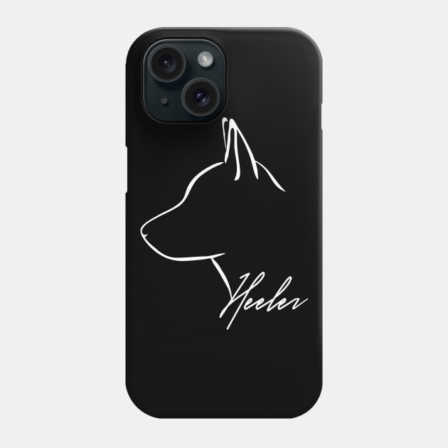 Proud Heeler profile dog lover gift Phone Case by wilsigns