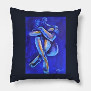 Blue Mood 8 - Female Nude Pillow