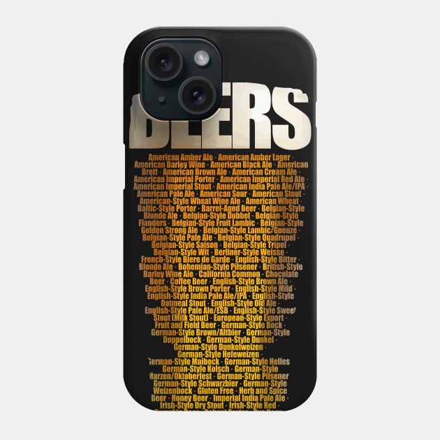 Beer types Phone Case by manuvila