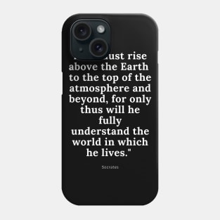 Socrates Quote Aviation Phone Case