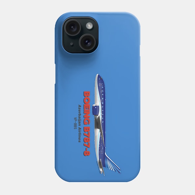 Boeing B787-8 - Azerbaijan Airlines Phone Case by TheArtofFlying