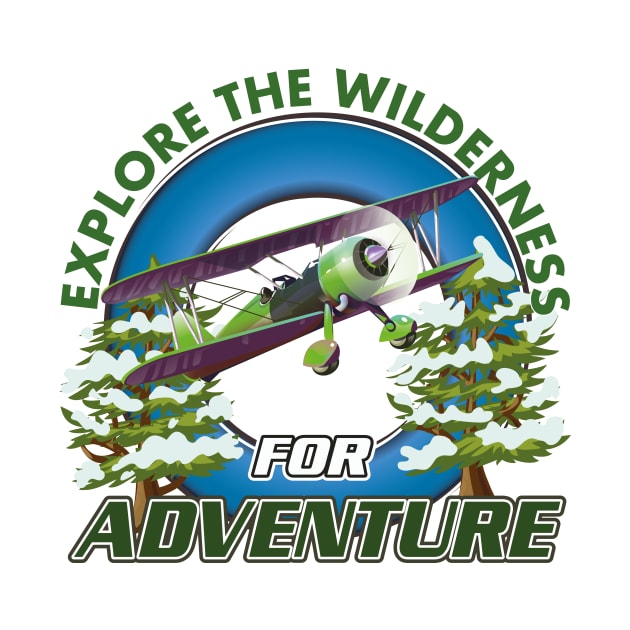 explore the wilderness for adventure logo by nickemporium1