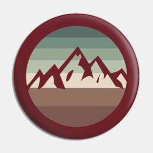 Multi-Color Mountain Pin