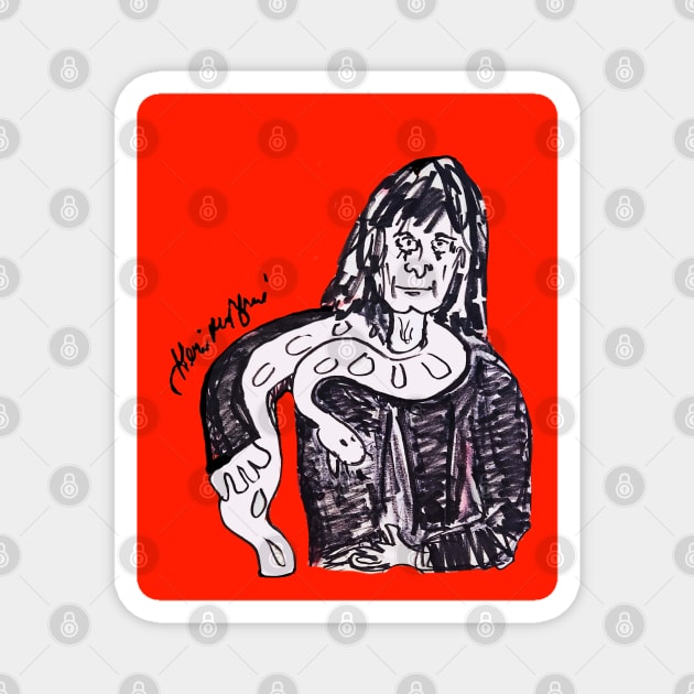 Alice Cooper The Godfather of Shock Rock Magnet by TheArtQueenOfMichigan 