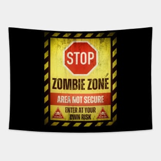 Stop! Zombie Zone Tapestry