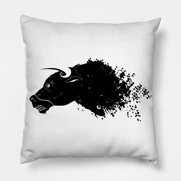 Bull Pillow by peace and love