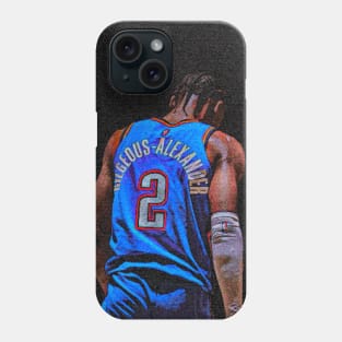 Shai Gilgeous Alexander Pixeled Art Phone Case