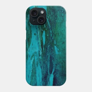 Turquoise abstract Phone Case