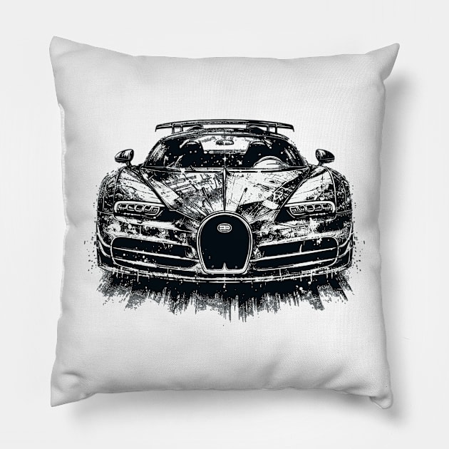 Bugatti Veyron Pillow by Vehicles-Art