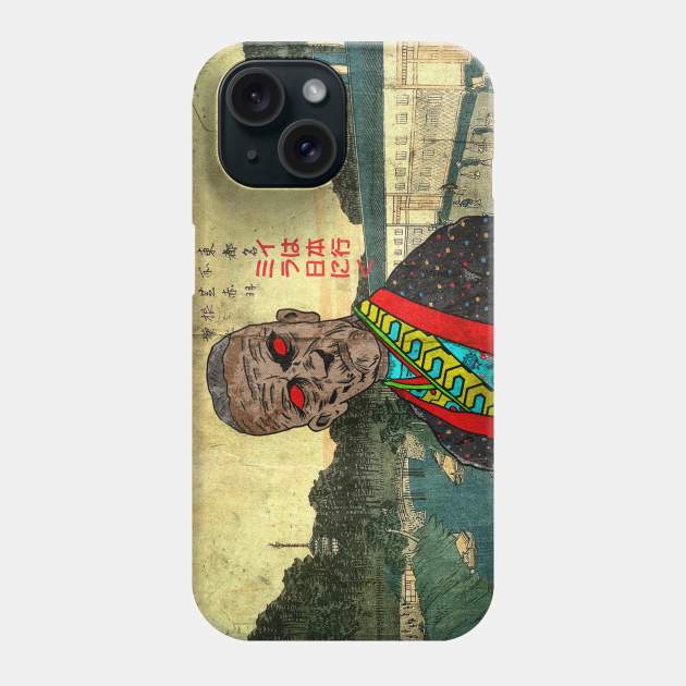 Imhotep priest goes to japan ukiyo-e Phone Case by Brotherconk